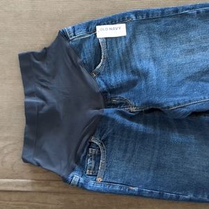 Maternity Full Panel O.G. Straight Dark Jeans